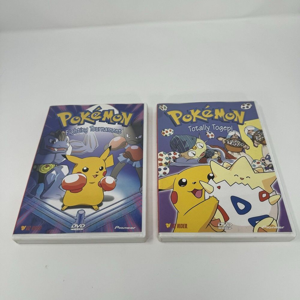 Pokemon DVD's Lot of 2 - Totally Togepi / Fighting Tournament Pikachu Nintendo